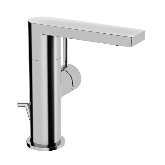 Hansa Stela Einhand-Waschtischbatterie, seitliche Bedienung, mit Ablaufgarnitur, verchromt